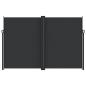 Preview: Seitenmarkise Ausziehbar Schwarz 220x1000 cm