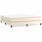 Preview: Boxspringbettgestell Creme 160x200 cm Kunstleder