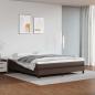 Preview: ARDEBO.de - Boxspringbettgestell Braun 180x200 cm Kunstleder