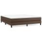 Preview: Boxspringbettgestell Braun 180x200 cm Kunstleder