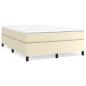 Preview: Boxspringbettgestell Creme 140x190 cm Kunstleder