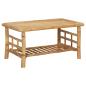 Preview: 4-tlg. Garten-Lounge-Set mit Auflagen Bambus