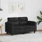 Preview: ARDEBO.de - 2-Sitzer-Sofa Schwarz 120 cm Mikrofasergewebe