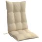 Preview: Hochlehner-Auflagen 4 Stk. Beige Oxford-Gewebe