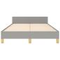 Preview: Bettgestell ohne Matratze Hellgrau 120x190 cm Stoff