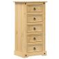 Preview: Nachttisch Corona 53x39x103 cm Massivholz Kiefer