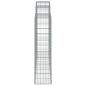 Preview: Gabionen mit Hochbogen 11Stk. 200x30x120/140cm Verzinktes Eisen