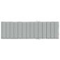 Preview: Sonnenliegen-Auflage Melange Hellgrau 200x60x4 cm Stoff