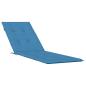 Preview: Liegestuhl-Auflage Melange Blau (75+105) x 50 x 4 cm Stoff