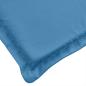 Preview: Liegestuhl-Auflage Melange Blau (75+105) x 50 x 4 cm Stoff