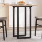 Preview: Esstisch-Gestell in O-Form 80x40x73 cm Stahl
