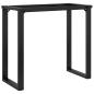 Preview: Esstisch-Gestell in O-Form 80x40x73 cm Stahl