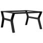 Preview: Couchtisch-Gestell in Y-Form 80x70x43 cm Stahl