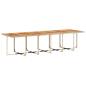 Preview: 17-tlg. Garten-Essgruppe mit Kissen Beige Poly Rattan