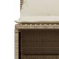 Preview: 4-tlg. Garten-Sofagarnitur mit Kissen Beige Poly Rattan