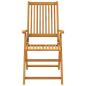 Preview: 5-tlg. Garten-Essgruppe 85x85x74 cm Massivholz Akazie
