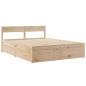 Preview: Massivholzbett ohne Matratze 140x200 cm Kiefernholz