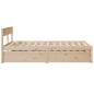 Preview: Massivholzbett ohne Matratze 135x190 cm Kiefernholz