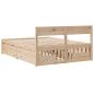 Preview: Massivholzbett ohne Matratze 135x190 cm Kiefernholz