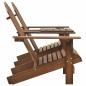 Preview: Adirondack-Gartenst?hle mit Tisch Massivholz Tanne Braun