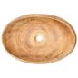 Preview: Aufsatzwaschbecken Braun Oval 59x40x15 cm Keramik