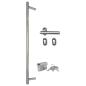 Preview: Haustür Weiß 100x200 cm Aluminium und PVC