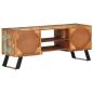 Preview: TV-Schrank 112x30x45 cm Altholz Massiv