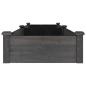 Preview: Hochbeet mit Einsatz Grau 240x60x25 cm Massivholz Tanne
