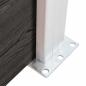 Preview: Zaunelement WPC 95x(105-180) cm Grau