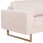 Preview: 2-Sitzer-Sofa Stoff Cremeweiß