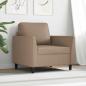 Preview: Sessel Cappuccino-Braun 60 cm Kunstleder