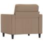 Preview: Sessel Cappuccino-Braun 60 cm Kunstleder