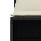 Preview: 5-tlg. Garten-Sofagarnitur mit Kissen Schwarz Poly Rattan