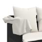 Preview: 5-tlg. Garten-Sofagarnitur mit Kissen Schwarz Poly Rattan