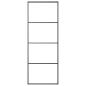 Preview: Schiebetür Aluminium und ESG Glas 76x205 cm Schwarz
