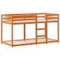 Preview: Etagenbett mit Dach Wachsbraun 80x200 cm Massivholz Kiefer