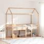 Preview: ARDEBO.de - Hochbett mit Dach 80x200 cm Massivholz Kiefer