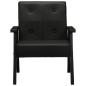 Preview: Sessel Schwarz Echtleder