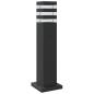 Preview: Wegeleuchte mit Bewegungsmelder Schwarz 50 cm Aluminium