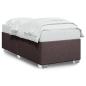 Preview: Bettgestell ohne Matratze Dunkelbraun 80x200 cm Stoff