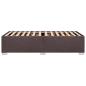 Preview: Bettgestell ohne Matratze Dunkelbraun 80x200 cm Stoff