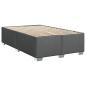 Preview: Bettgestell ohne Matratze Dunkelgrau 120x190 cm Stoff