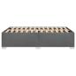 Preview: Bettgestell ohne Matratze Dunkelgrau 120x190 cm Stoff