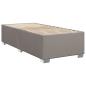 Preview: Bettgestell ohne Matratze Taupe 90x200 cm Stoff