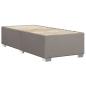 Preview: Bettgestell ohne Matratze Taupe 90x200 cm Stoff