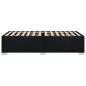 Preview: Bettgestell ohne Matratze Schwarz 90x200 cm Stoff