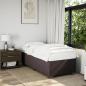 Preview: ARDEBO.de - Bettgestell ohne Matratze Dunkelbraun 90x190 cm Stoff