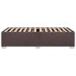 Preview: Bettgestell ohne Matratze Dunkelbraun 90x190 cm Stoff