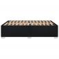 Preview: Bettgestell ohne Matratze Schwarz 160x200 cm Stoff