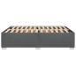 Preview: Bettgestell ohne Matratze Dunkelgrau 140x200 cm Stoff